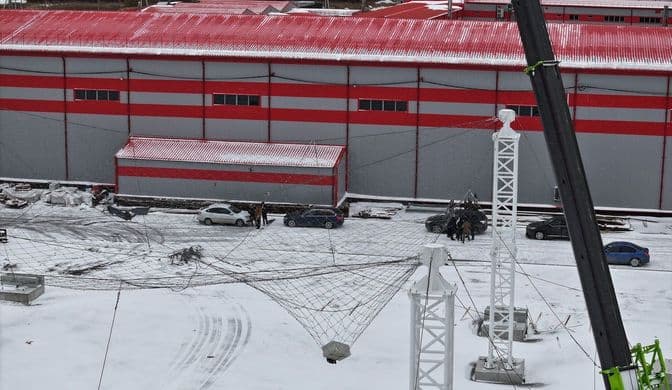 Испытание физической защиты АНТиДРОН на территории Логистического комплекса  ANT-LOGISTIC 