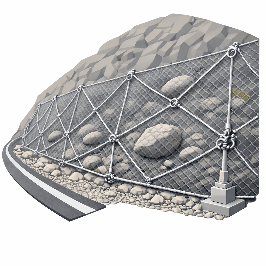 Сеть стальная "АНТиСКАЛА" для стабилизации и укрепления склонов