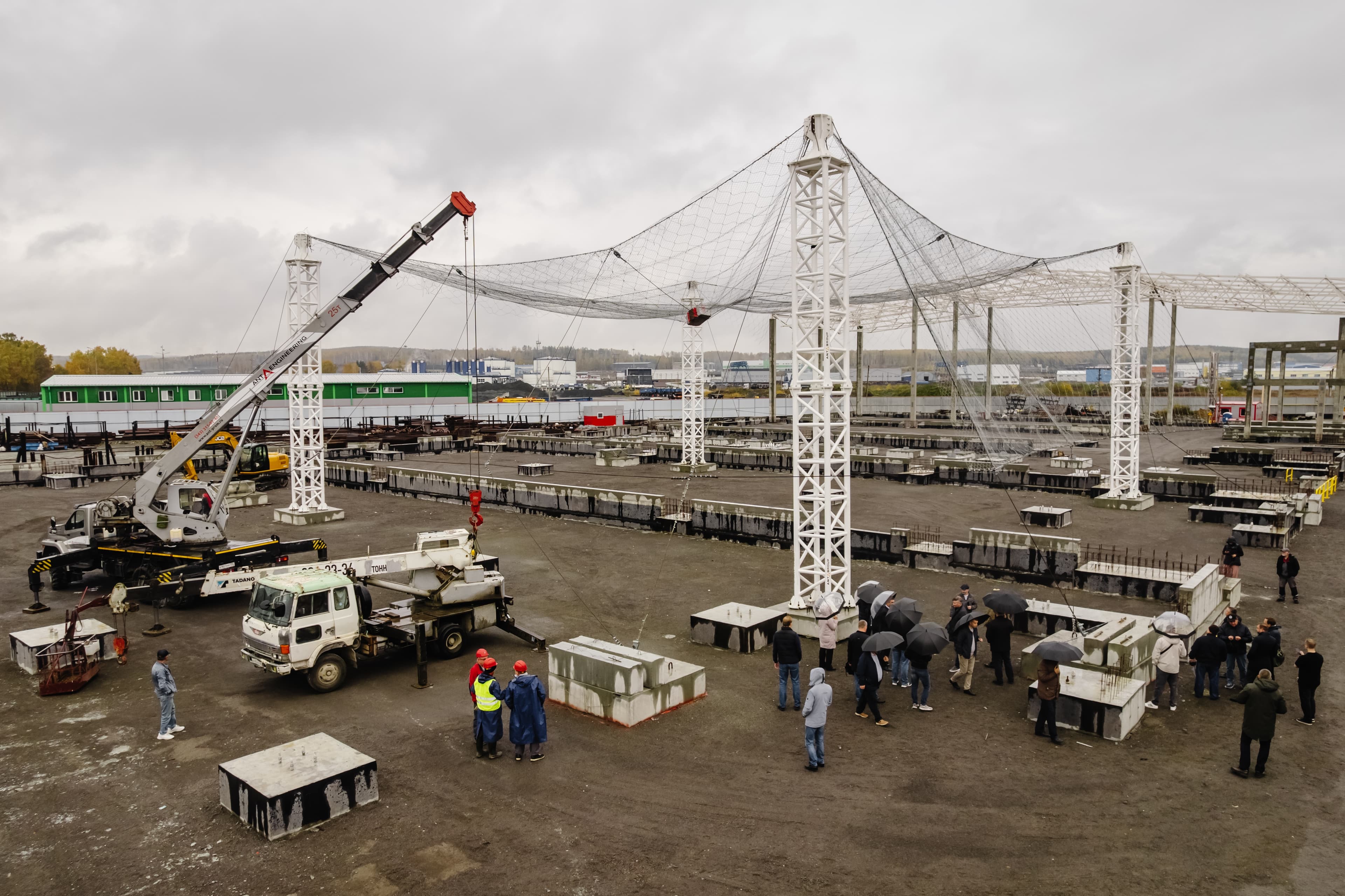 Испытания "Укрытие АНТиДРОН" с применением имитации ударного БПЛА