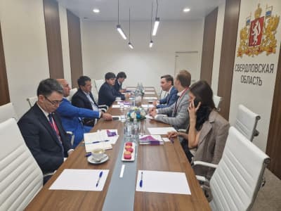 Встреча с министром промышленности и новых технологий Республики Таджикистан Шерали Кабиром